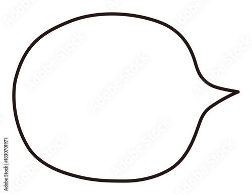 シンプルな吹き出し