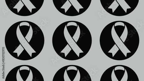 Show your support with this seamless pattern of awareness ribbons for various causes, perfect for backgrounds, textiles, or impactful designs