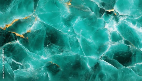 Aesthetic Aqua Marble Background Featuring Moss Green Banded Agate and Quartz Geode Design