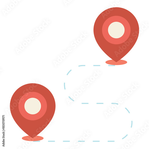 route location flat icon