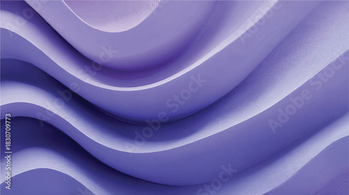 Elegant abstract background with flowing wave shapes in purple tones
