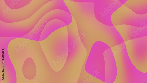 Abstract Colorful Waves With Pink And Yellow Shapes Background for Creative Projects