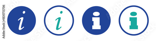 Information Sign Icons Simple Flat Vector Pack