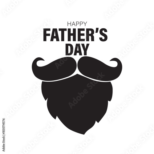 happy fathers day card design