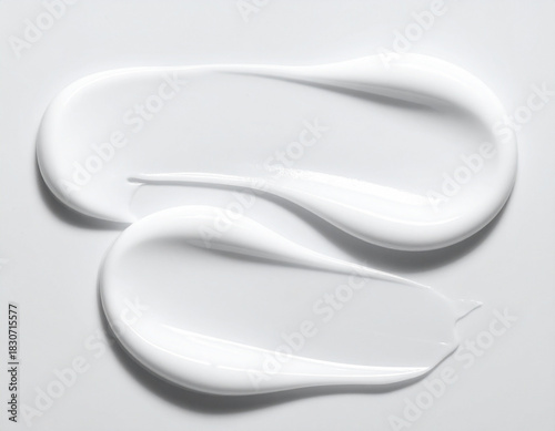 美容クリーム　ホワイトジェル　テクスチャサンプル　イメージ素材