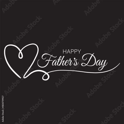happy fathers day card design