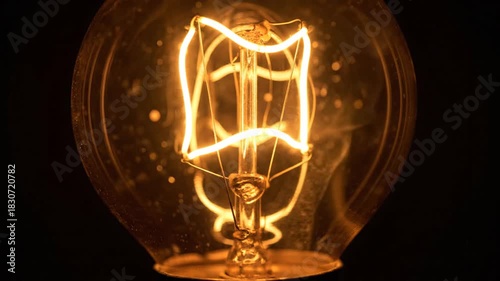 Illuminating Vintage Bulbs: A Mesmerizing Display Of Radiant Luminescence in the Darkness