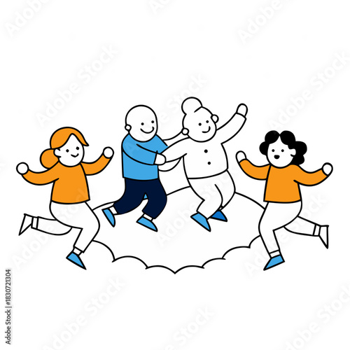 children playing in the park