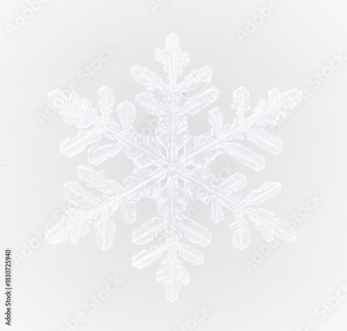 Transparent isolated snowflake border featuring bright snowy winter frost, white ice pattern and decoration elements ideal for Christmas card layout and holiday celebration wallpaper.
