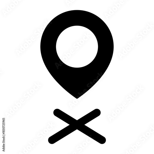 location not found glyph icon
