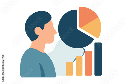 Business analysis and strategic planning using financial data charts and graphs reports