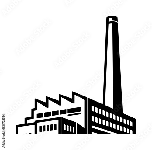 Industrial Factory Building Icon