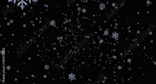 Christmas Snow – Winter Holiday Falling Snow Animation for Videos & Motion Graphics