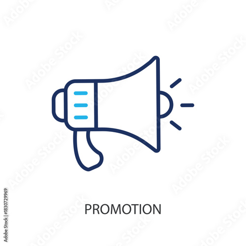 Promotion thin line icons. Original vector illustration.