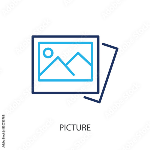 Picture thin line icons. Original vector illustration.