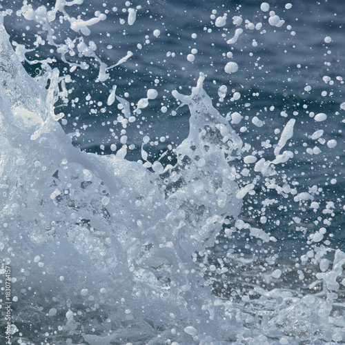Ocean Wave Splash Close-Up, Dramatic Sea Water Explosion, Sea Wave Crash Close-Up, Crashing Waves on Rocks
