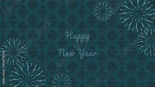 New year Fireworks background