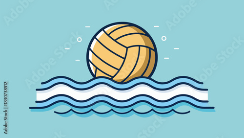 Water Polo Icon Representing Sports Action And Team Competition