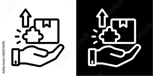 Product-Market Fit  Icon Set White Style Collection
