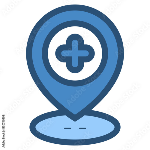 hospital healthcare location icon
