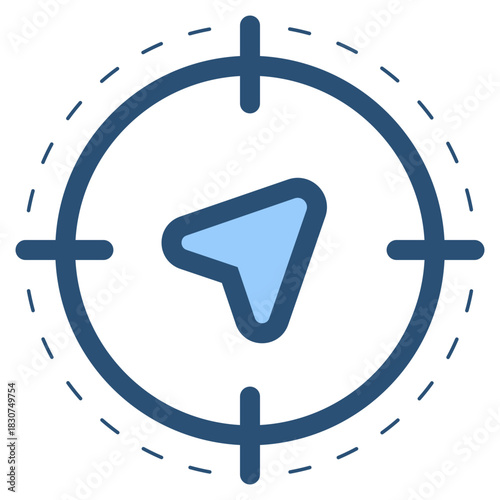 target navigation sign icon