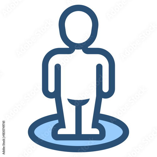 you are here symbolized standing person icon