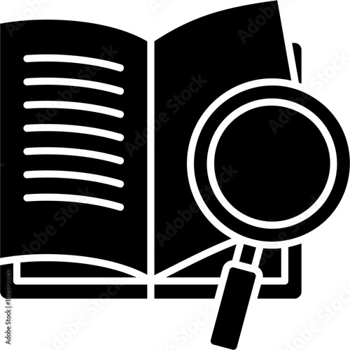 Glyph Solid Reference Section Icon