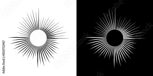 Dynamic abstract spiral sound wave rhythm lines. Circular spiral sound wave rhythm of lines. Circular futuristic abstract lines, black and white background.	
