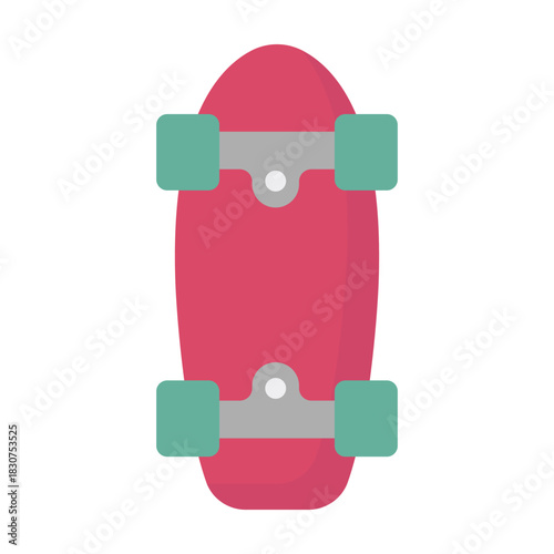 Skateboard Vector icon which can easily modify or edit