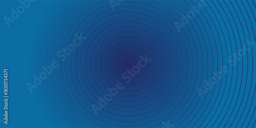 Dark blue abstract vector background with bright and elegant glowing circle lines stacked line circle modern good neutral