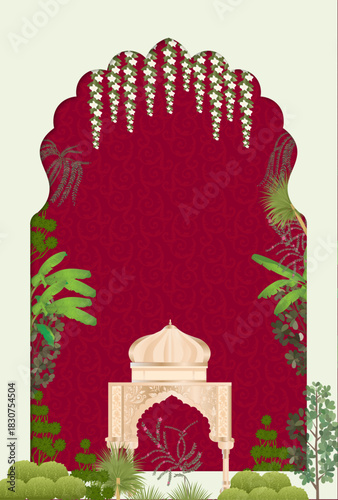 Indian Wedding Invitation set of Mehndi, Sangeet and wedding