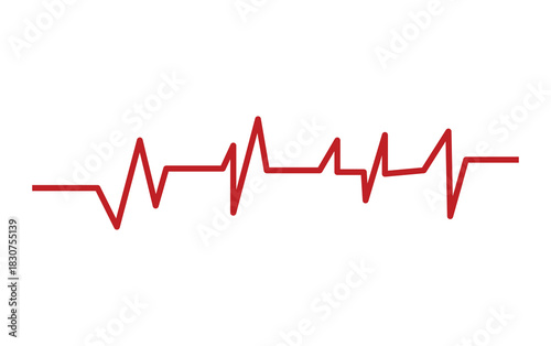 Own Created Life line icon vector. Heartbeat line icon. Medetsina sign. Cardiogram line icon, sign. Heart pulse silhouette, icon, symbol. Vector illustration on white background.