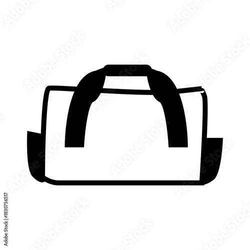 vector illustration of a sport bag