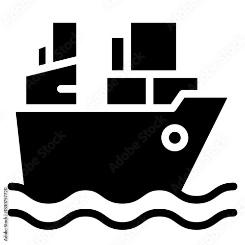 water transportation, ships, and boats icon. Artwork of cruise, brig, sailboat, yacht ferry, trawler, speedboat, jet ski, windsurfer, pontoon, container ship, and tanker.