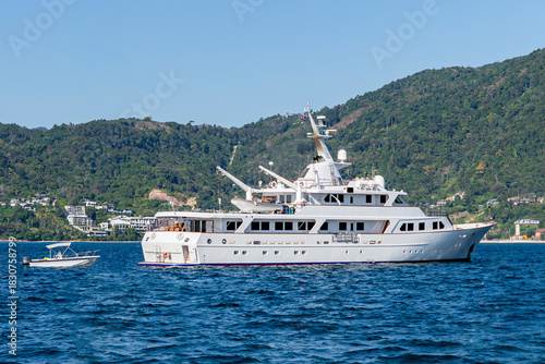 White Yacht anchored