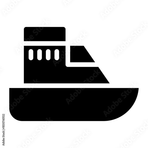 List of different type of water transportation, ships, and boats icon. Artwork of cruise, brig, sailboat, yacht ferry, trawler, speedboat, jet ski, windsurfer, pontoon, container ship, and tanker.