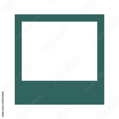 Retro Photo Frame. Vector illustration of trendy 2026 color Empty Retro Photo Frame isolated transparent background. Perfect social media Photo design. EPS 10