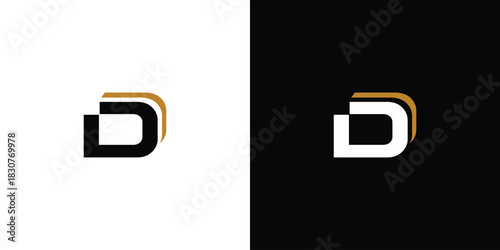 Modern and unique D logo design