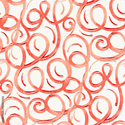 Abstract seamless pattern with  drawing in doodle style. Digital illustration.
