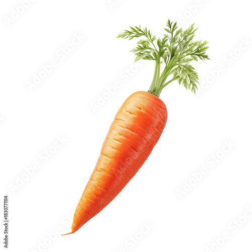 Orange carrot with green leaves (6)