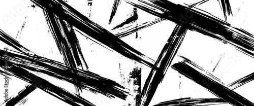 Vector distressed alack abstract scratch lines grunge texture