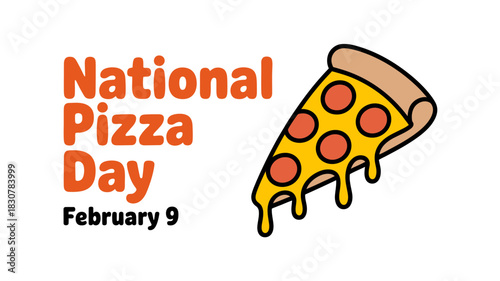 Celebrating national pizza day on february 9th with a slice