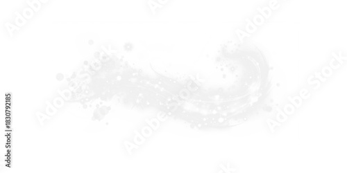 Glowing light swirl PNG overlay effect with transparent background and