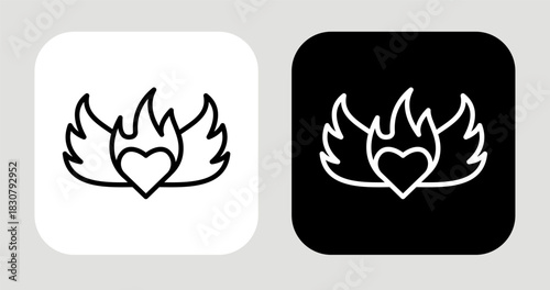 Driven Soul Icon In Black and White Line Style