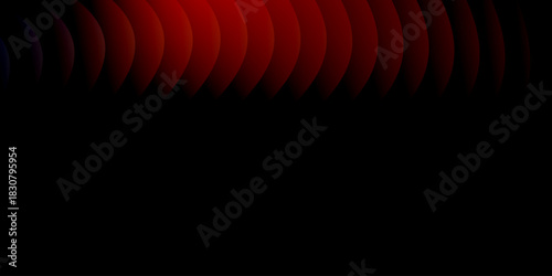 Neon ribbed fractal glass 3d background. Holographic vertical stripe pattern with vibrant purple blue yellow gradient. Abstract black bg, iridescent texture lines in radiant colors. 3D illustration	
