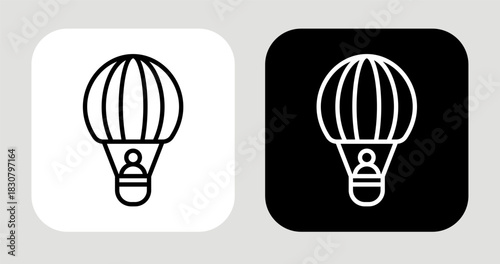 Lift from Self Icon In Black and White Line Style