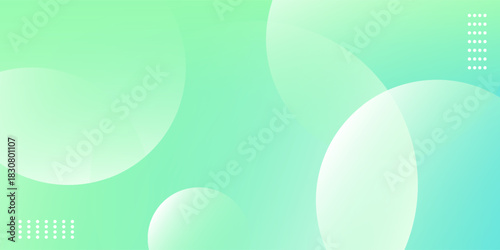 minimalist banner background,green and blue gradations,soft color,memphis,circle pattern,vector,eps 10