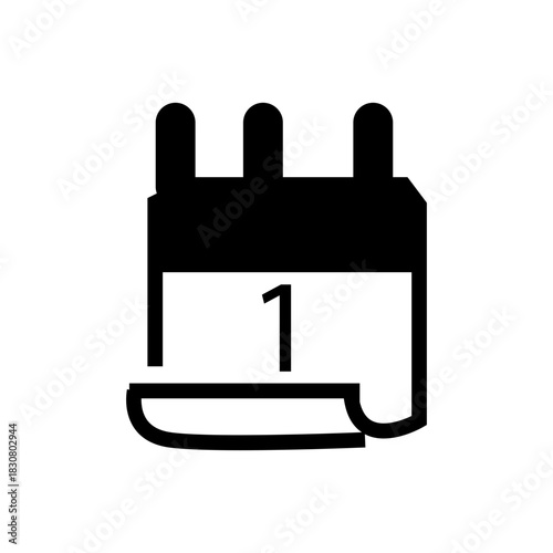 vector illustration of a new year calendar