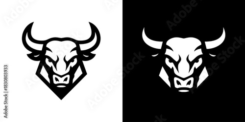horn bull angry logo