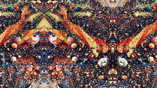 Abstract art background . Hand painting artwork on canvas .